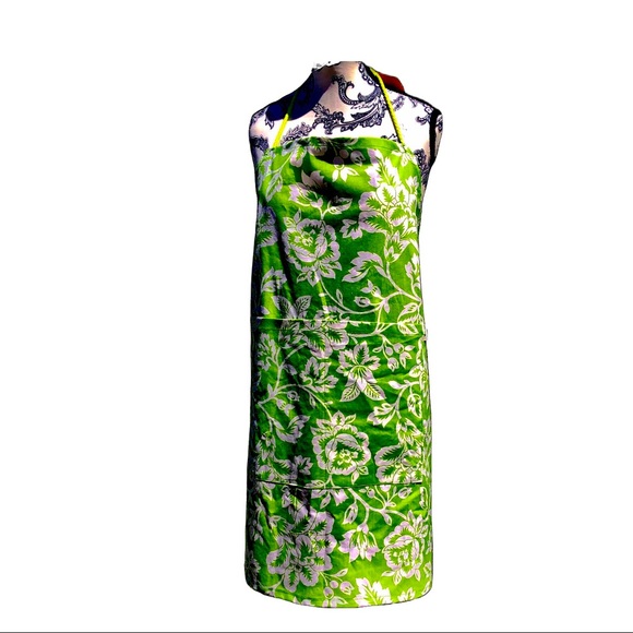 Andys Aprons - not so basic!  “Green & White” - Picture 1 of 5